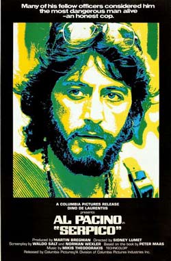 Serpico (1973) U.S. movie release poster