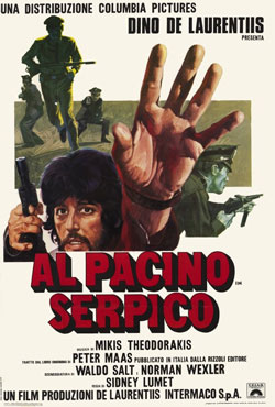 Serpico (1973) Italian release movie poster