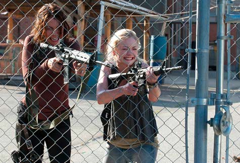 Maggie and Beth in The Walking Dead 4.08 "Too Far Gone"/ Photo: Gene Page for AMC