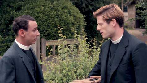 One of you is going to make a wonderful priest. Leonard (Al Weaver) and Sidney (James Norton).