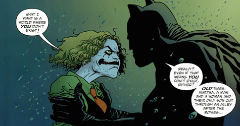Martha Wayne as the Joker with Batman / DC Comics